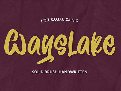 Wayslake Font