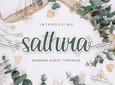 Sathira Font branding design font fonts illustration logo poster typeface typography