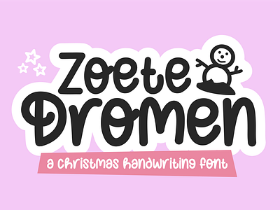 Zoete Dromen - Christmas Font