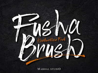 Fusha | Handwritten Font Brush brush font fonts handwritten handwritten font script typedesign typeface typography