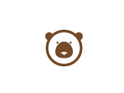 Bear bear brown concept design icon logo