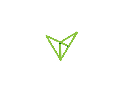 Vegan concept design fresh green logo network social v vegan