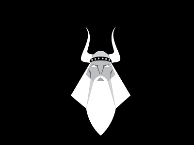 Viking back concept design flat inspiration logo viking white