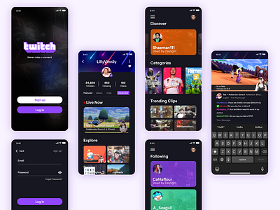 Twitch Mobile App Concept
