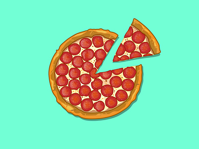 Pizza art character creativity design flat illustration illustrator logo vector