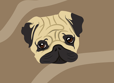 Pug art character creativity design illustration illustrator vector