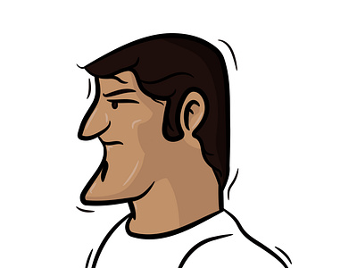 Young man art brush cartoon cartoon character character creativity design illustration illustrator