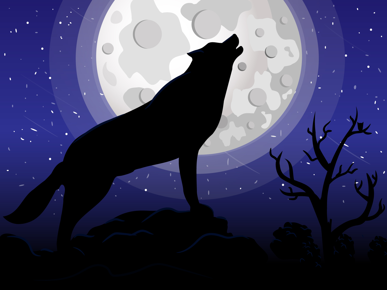 Howling Wolf by Vignesh Sevudoss on Dribbble