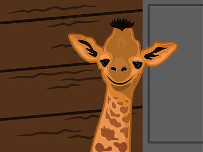 The Baby Giraffe animal animal illustration animals animals illustrated branding creativity giraffe giraffes illustration illustrator vector