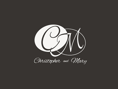 Chris and Mary Logo design logo typography