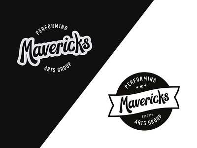 Mavericks Typography adobe arts black and white blue bold collaboration design drama flat graphic hand drawn hoodie illustrator logo logodesign mavericks mockup performing type typography