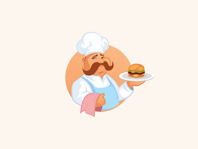 Chef chef cook design graphic design illustration logo