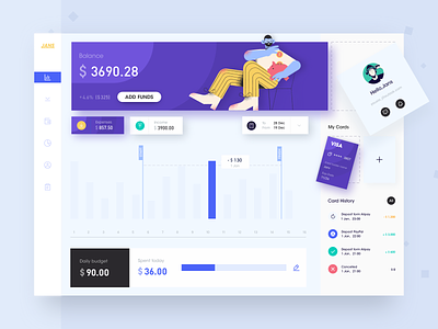 Financial Account Website by HUIYUN on Dribbble