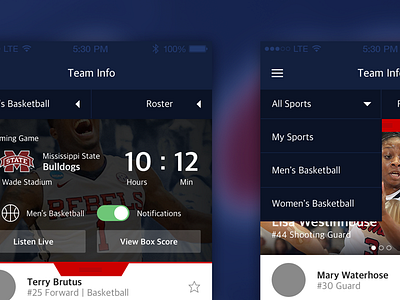 Ole Miss Athletics Official Mobile App athletic app athletics filter menu ole miss ole miss athletics sport app sports
