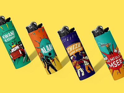 Illustrated BIC Lighters - East Africa 2022 Edition