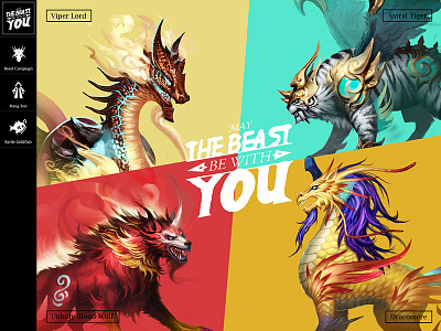 Event-Beast color design flat game website