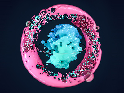 xParticles 01 3d abstract c4d cell cinema4d daily digitalart render xparticles