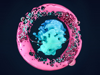 xParticles 01 3d abstract c4d cell cinema4d daily digitalart render xparticles