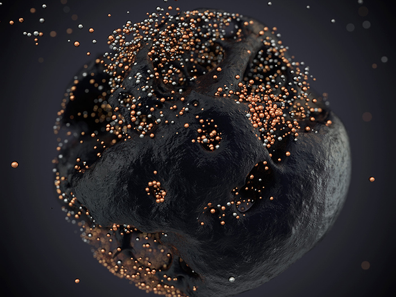 xParticles 04 xparticles render digitalart daily cinema4d cell c4d abstract 3d