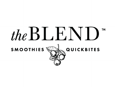 The Blend branding design illustration logo