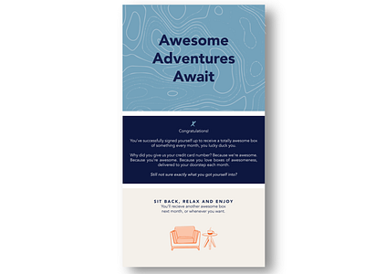 Adventures Await email email marketing email receipt layout layout design ui
