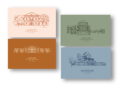 Donor Thank You Cards architecture cards illustration print thank you