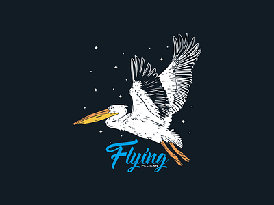 Pelican illustrations branding design graphic design illustration logo typography