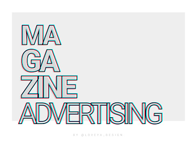 Magazine advertising advertising brand branding design designer editorial editorial design magazine