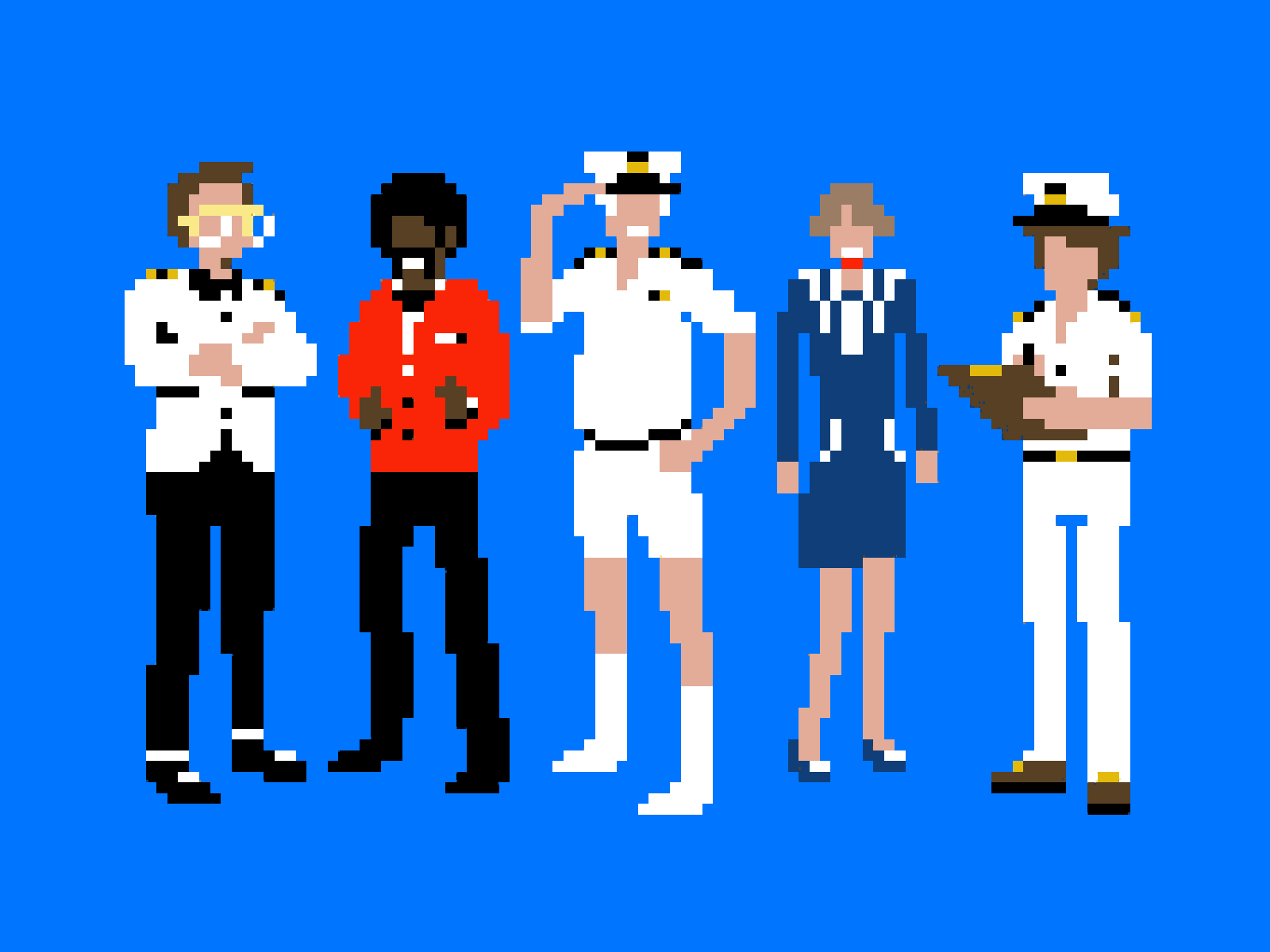 Come Aboard, We're Expecting You characterdesign characters game art game asset illustration pixel pixel art pixels
