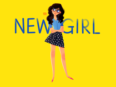 New Girl character design digital illustration digital painting drawing fan art illustration jessica day new girl procreate