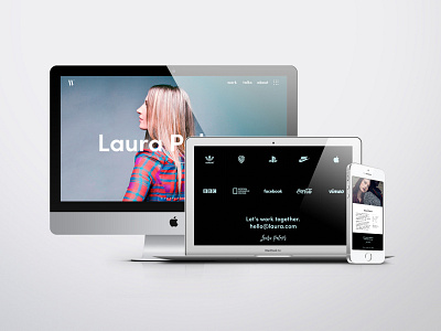 Landing Page - Laura P. landingpage mobile design responsive design template template design ui ux webdesign website