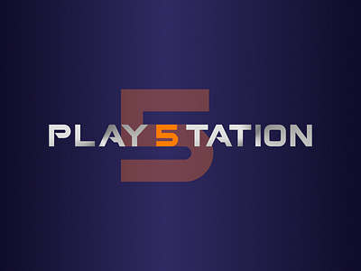 PS5 logo affinitydesigner branding design gaming illustration logo playstation ps typography