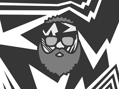 Me in Dazzle beard camo dazzle icon mimimi pictogram simple sunglasses