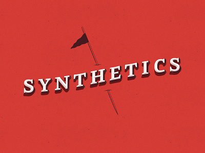 Synthetics flag fun logo red synthetics