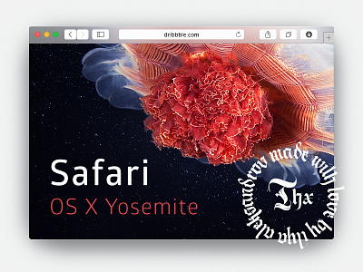 Free .psd Safari Yosemite Browser Mockup browser free freebie mockup osx psd safari toolbar translucency yosemite