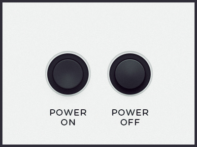 WEGA 51K UI — Power button dial off on power ps ui ux wega