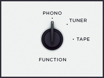 WEGA 51K UI — Function button dial function phono ps tape tuner ui ux wega