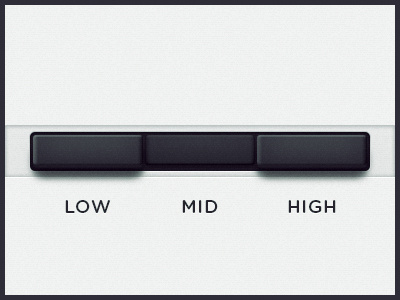 WEGA 51K UI — Preset buttons button function high low mid off on preset ui ux wega