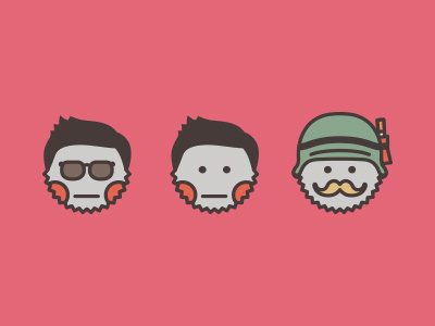 Pictograms for me and my friends — Minkin friends helmet icon mimimi mustache pictogram pink simple sunglasses