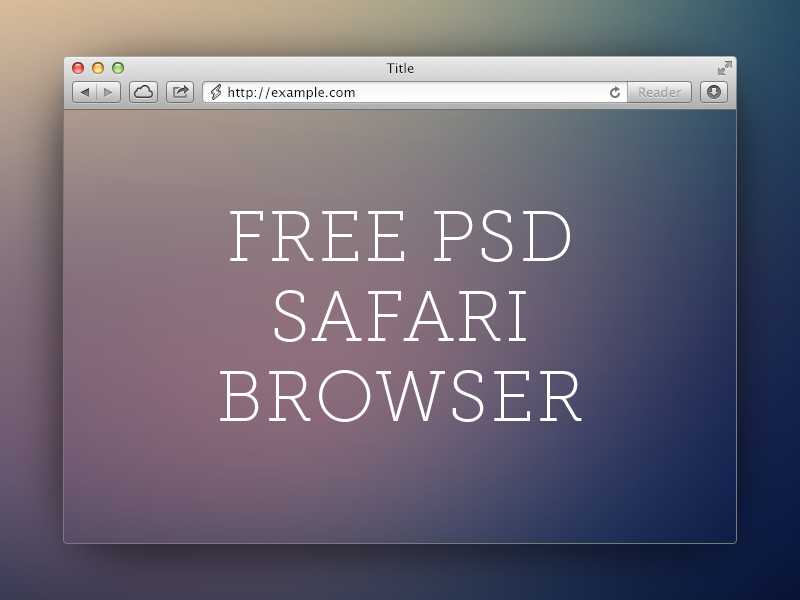 blank safari page mac for photoshop