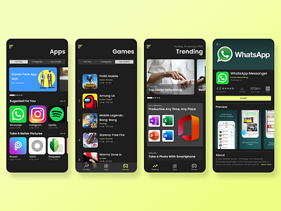 Re-Design App Store by Apple app design flat ui ux web website