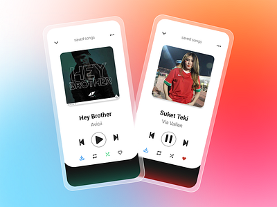 Music Player App Concept ios ios kit music music player spotify