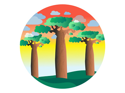 Baobab tree african trees baobab tree drawing illustration tree tree of life