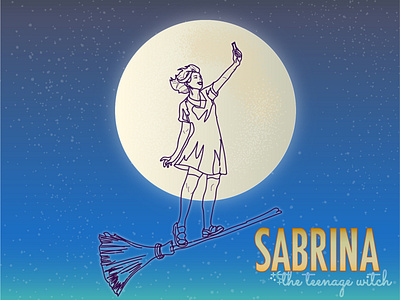 Sabrina, the teenage witch drawing fanart illustration sabrina sabrina the teenage witch
