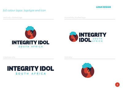 Integrity Idol South Africa Redesign branding corporate identity design logo logo design typography