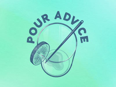 [Final] Pour Advice Graphic adobe sketch cocktail illustration logo mojito youtube channel