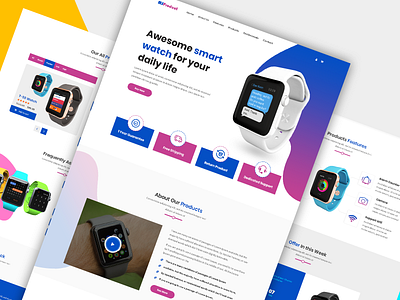 Product Landing Page adobe photoshop branding design landing page design product design product landing page typography ui ux websiteui