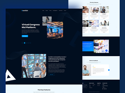 Landing Page for Virtual Fair