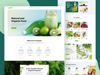 Organic Food Landing page