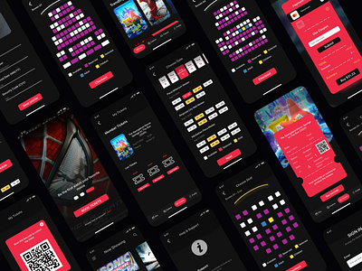 Movia Ticketing Cinema App app app design cinema design mobile app mobile design mobile ui ticketing ui ui ux ui design ui kit ui ux uidesign